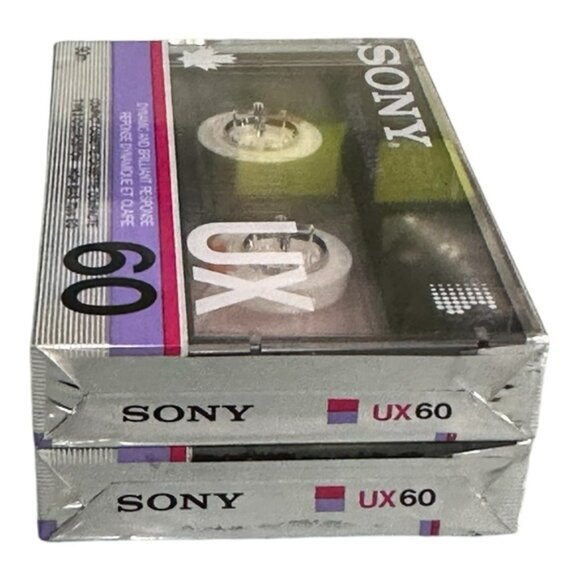Sony UX 60 Type II Cassette Tapes Lot Of 2 - Picture 6 of 6